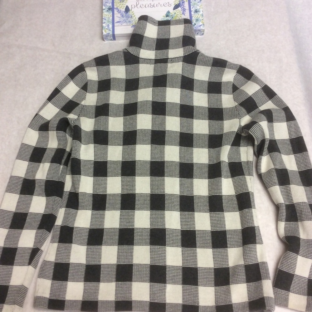 Chaps Checked Print Zip Jacket Size M - image 3